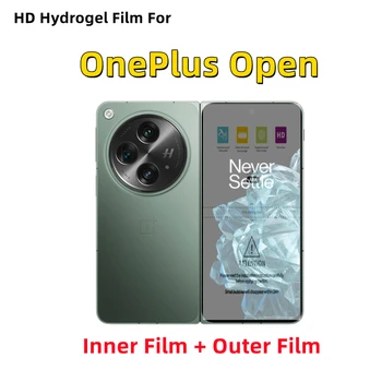 Вътрешен + външен HD хидрогелен филм за OnePlus отворен защитен филм сгъваем мобилен телефон OnePlus отворен прозрачен протектор на екрана