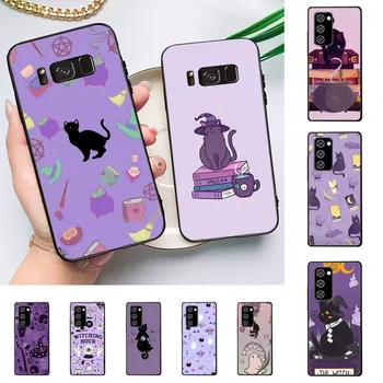 Goth вещица котка телефон случай за Samsung J 7 плюс 7core J7 Neo J6 плюс премиер J6 J4 J5 мобилен капак
