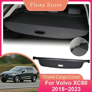 За Volvo XC60 T5 T4 2018~2023 Задна кола багажника товарен капак Поверителност дял борда щит сянка завеса слепи интериор аксесоар