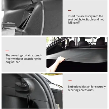 За Volvo XC60 T5 T4 2018~2023 Задна кола багажника товарен капак Поверителност дял борда щит сянка завеса слепи интериор аксесоар 5