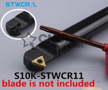  S10K-STWCR11 / S10K-STWCL11, вътрешен струговане фабрика изходи раждане бар инструмент режещ ръб ъгъл 60 ляв държач волфрам вложка
