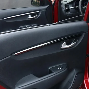 За Kia Rio 4 X-line 2018 2019 ABS матирана вътрешна врата лента покритие модлинг подстригване декорация стикер интериор аксесоари за кола 1