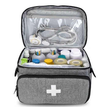 Чанта за първа помощ Празни чанти за спешни лечения Мулти-джоб за дома 4