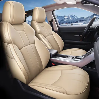 висококачествена кожена седалка за кола покритие за Land Rover всички модели Rover гама Evoque спорт Freelander кола аксесоари кола-стайлинг 2