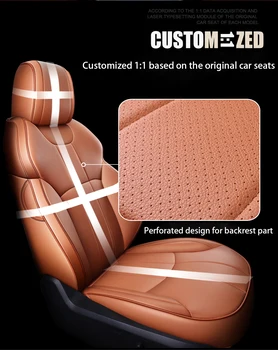 висококачествена кожена седалка за кола покритие за Land Rover всички модели Rover гама Evoque спорт Freelander кола аксесоари кола-стайлинг 4
