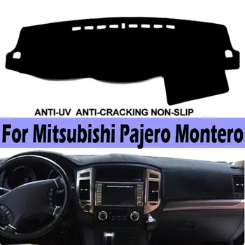 Car Dashboard Cover Dash Mat Dash Board Pad Carpet Dashmat Anti-UV За Mitsubishi Pajero Montero 2007-2014 2015 2016 2017 0