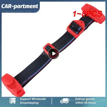  1 ~ 8PCS Регулиране на предпазните колани за кола Регулируема защита Фиксатор за надраскване Предпазен колан Buckle Car Интериорни аксесоари