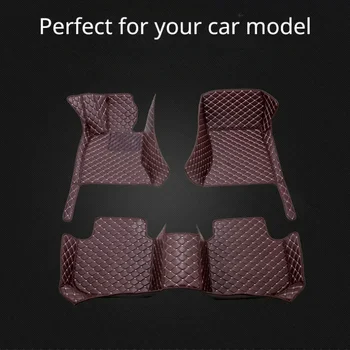 Персонализирани стелки за кола за Nissan Sylphy 2020-2023 2006-2019 година изкуствена кожа телефон джоб килим интериор аксесоари за кола