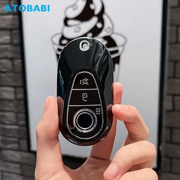 TPU Car Key Cover Skin за Mercedes Benz S350 S400 S450 S500 W223 S E Class 2021 2022 2023 Remote Fobs Shell Case Auto Accessory
