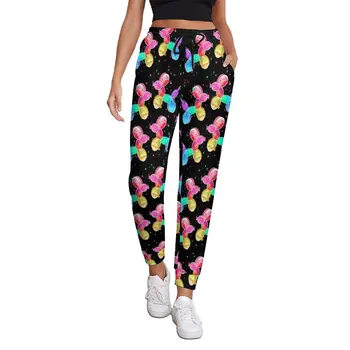 Rainbow Animal Baggy Pants Spring Balloon Dogs Print Casual Joggers Female Hip Hop Printed Trousers Big Size