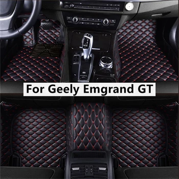 Плътен цвят диамант обичай кола етаж стелки за Geely Emgrand GT Авто килими крак Coche аксесоари 0
