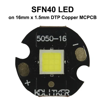SFN40 9x ядро 3V 25A 5200 лумена SMD 5050 LED излъчвател на KDLITKER DTP мед MCPCB фенерче DIY топчета ултра мощност 1