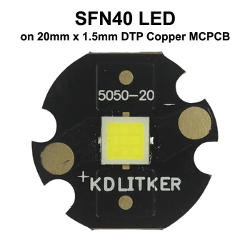 SFN40 9x ядро 3V 25A 5200 лумена SMD 5050 LED излъчвател на KDLITKER DTP мед MCPCB фенерче DIY топчета ултра мощност 4