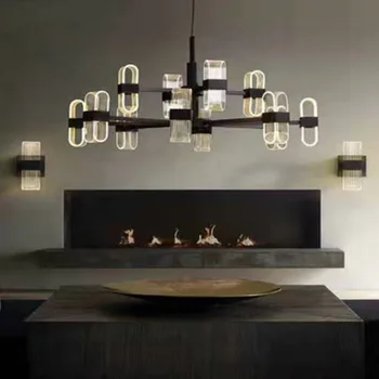 Креативни полилеи за хол пост модерен минималистичен дизайнер личност спалня светлина луксозен модел стая лампи 3