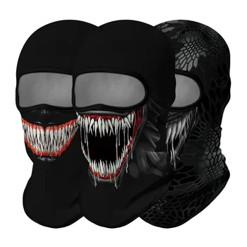 Balaclava туристически шалове Venom маска врата врата маншет маска бандана тактическа армия лента за глава мотоциклет лицето щит Pasamontanas шапки 0