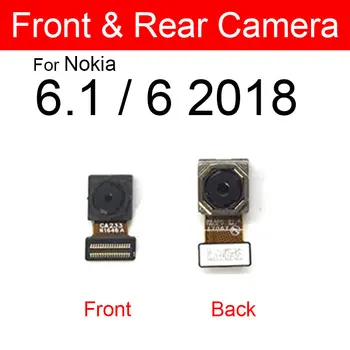 Предна задна камера за Nokia 5 6 7 X5 X6 X7 5.1 6.1 7.1 Plus 2018 Samll голяма основна камера Flex кабел ремонт части 3