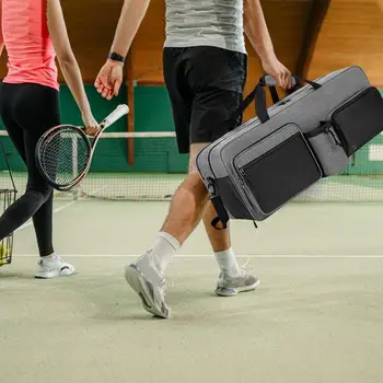 Тенис чанта тенис голяма пазарска чанта за рамо Raquet превозвач за топки туршия-гребла бадминтон ракети тенис подарък чанти 4
