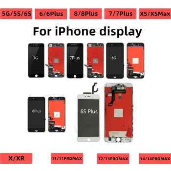 LCD екран за iPhone 6 6S 7 8 Plus дигитайзер събрание докосване стъкло за iPhone X XR XS макс дисплей замяна за iPhone 5 5S