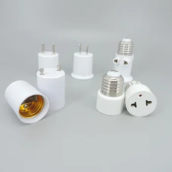 AC E26 E27 до GU24 E27 US EU Plug винт лампа притежателя светлина база гнездо AC захранващ адаптер конвертор r1