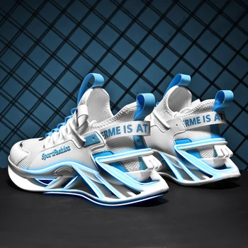 All-Match Мъжки обувки за бягане Дишащи маратонки Обувки за джогинг Модни антихлъзгащи затихващи спортни обувки Обучение Zapatillas