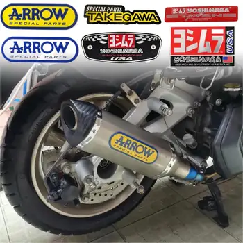 Устойчив на висока температура декоративен алуминиев стикер за изпускателна тръба ЗА ARROW yoshimura мотоциклет универсален водоустойчив labe