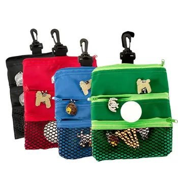 Golf Ball Tee Cloth Bag Консумативи Аксесоари Golf Tack чанта Голф топка чанти държач Mesh торбичка за съхранение за обучение на открито 1