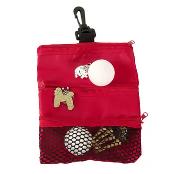 Golf Ball Tee Cloth Bag Консумативи Аксесоари Golf Tack чанта Голф топка чанти държач Mesh торбичка за съхранение за обучение на открито 2