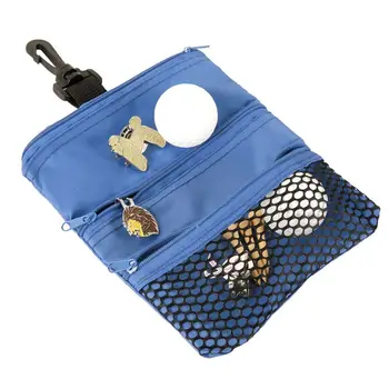 Golf Ball Tee Cloth Bag Консумативи Аксесоари Golf Tack чанта Голф топка чанти държач Mesh торбичка за съхранение за обучение на открито 4