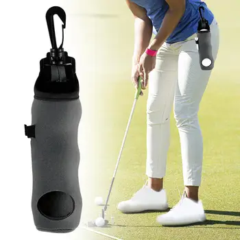 Голф топка чанти съхранение преносими топки за голф притежателя голф аксесоари голф джоб голф чай притежателя торбичка за голфър практика 4