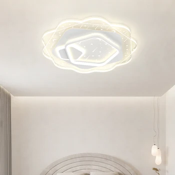  Регулируема цветна квадратна кръгла таванна лампа за спалня Всекидневна Кухня Кабинет Офис Вила Апартамент Кафе Декорация Осветление