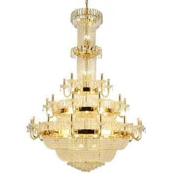 Creative Style Crown Series Луксозен хотел Лоби Начало Всекидневна Кристален полилей Модерна LED полилей висулка лампа