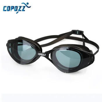 COPOZZ Възрастни мъже Жени Очила за плуване Анти-мъгла UV защита Регулируеми очила за плуване Професионални водоустойчиви очила за плуване
