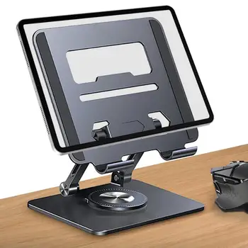Алуминиева сплав лаптоп стойка регулируема лаптоп скоба 360 градуса въртяща се метална държач съвместим с всички подложки таблетка скоба 2
