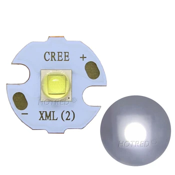 Най-новите 10W XM-L2 XML2 T6 SMD5050 10W студено бяло 7000K Китай Cree XLamp 80MIL LED кръгове Светещи топчета Диодно фенерче Части Крушка 3