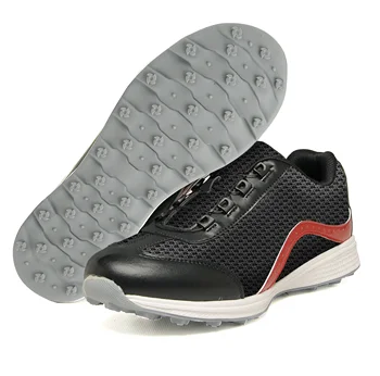 Мъжки обувки за голф Мъжки въртящи се дантелени голф маратонки Удобни обувки за ходене за голфъри Дишаща фитнес тренировка голф обувки 2