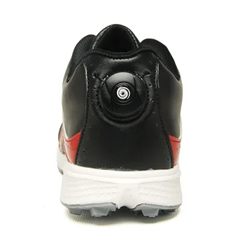 Мъжки обувки за голф Мъжки въртящи се дантелени голф маратонки Удобни обувки за ходене за голфъри Дишаща фитнес тренировка голф обувки 4