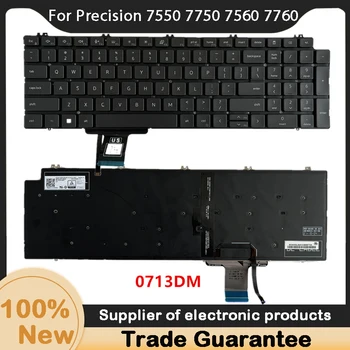 Ново за Dell Precision 7550 7750 7560 7760 Клавиатура с подсветка на лаптоп 0713DM 713DM