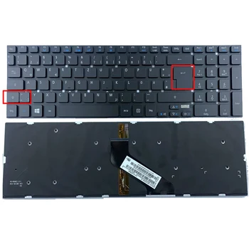 Germany Клавиатура за лаптоп с подсветка за Acer V3-7710 7710G 772G E1-530 530G 572 731 522 5830 5830T 5830TG 5755G Q5WV1 Q5WV8 VA70 0