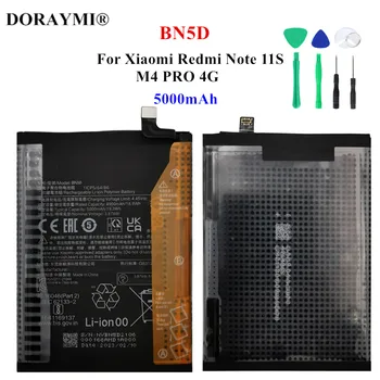 Оригинална 5000mAh BN5D батерия за Xiaomi Redmi Note 11S 4G M4 PRO резервни телефонни батерии + инструменти