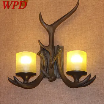 WPD модерни рога стена sconce осветление вътрешен творчески нощни Led лампа за дома живот спалня веранда декор