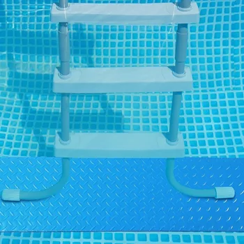 PVC плувен басейн стълба мат нов против хлъзгане удебелена стълба подложка сгъваема синя неплъзгаща се стъпка мат кухня 1