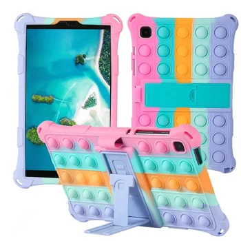 Pop Push It Case за Samsung Galaxy Tab A7 Lite T220 8.7inch 2021 Детски балон мек силиконов калъф за стойка за раздел A 8.0 T290 Funda