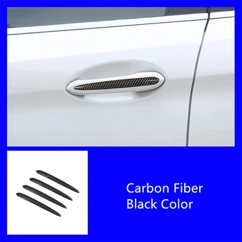 Външна врата дръжка ленти декорация стикер подстригване за 5 серия G30 G38 2018-2021 въглероден модел черен 1