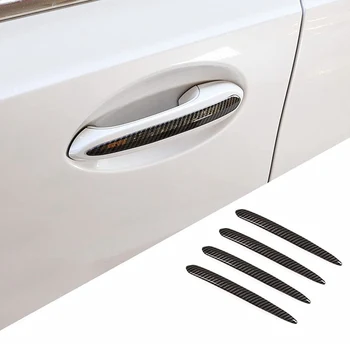 Външна врата дръжка ленти декорация стикер подстригване за 5 серия G30 G38 2018-2021 въглероден модел черен 3