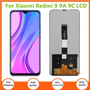 6.53'' чисто нов За Xiaomi Redmi 9A 9C LCD M2006C3MG дисплей сензорен екран дигитайзер събрание замени за Redmi 9 M2004J19G LCD
