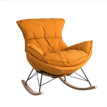 италиански латекс единичен люлеещ се стол с регулируема облегалка люлеещ се стол възрастен хол мързелив диван стол 0