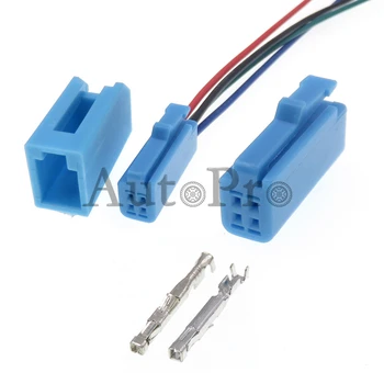 1 комплект 4 дупки автомобилен кабел кабел гнездо авто електрически конектор кола PCB мъжки щепсел