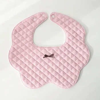 Висококачествени бебешки лигавници Водоустойчив кръг врата сладък бебе хранене престилка никнене на зъби лигавене оригване кърпа новородено аксесоари