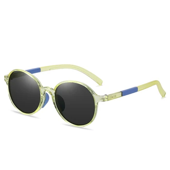 TR90 Овални поляризирани късогледство Слънчеви очила Boy Gild Fashion Teenagers Student Prescription слънчеви очила за деца -0.5 -0.75 до -6 5