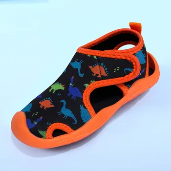 Детски плажни сандали Студентски сандали Ново неплъзгащо се меко дъно Удобни момичета Момчета обувки Леки детски ежедневни обувки
